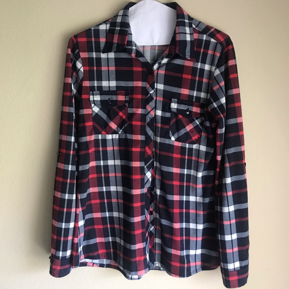 Urban Collection Plaid Shirt Small